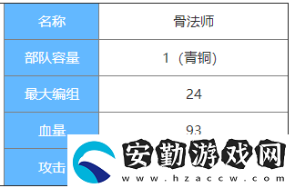 劍與家園骨法師圖鑒介紹