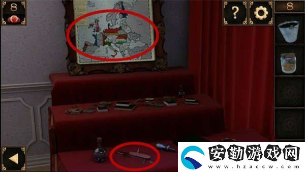 密室逃脫10偵探風(fēng)云第八關(guān)地圖里有什么秘密