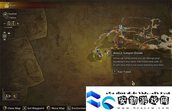 怪物獵人荒野涌油谷安全簡易營地設(shè)置推薦