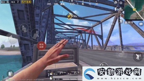和平精英怎么堵橋